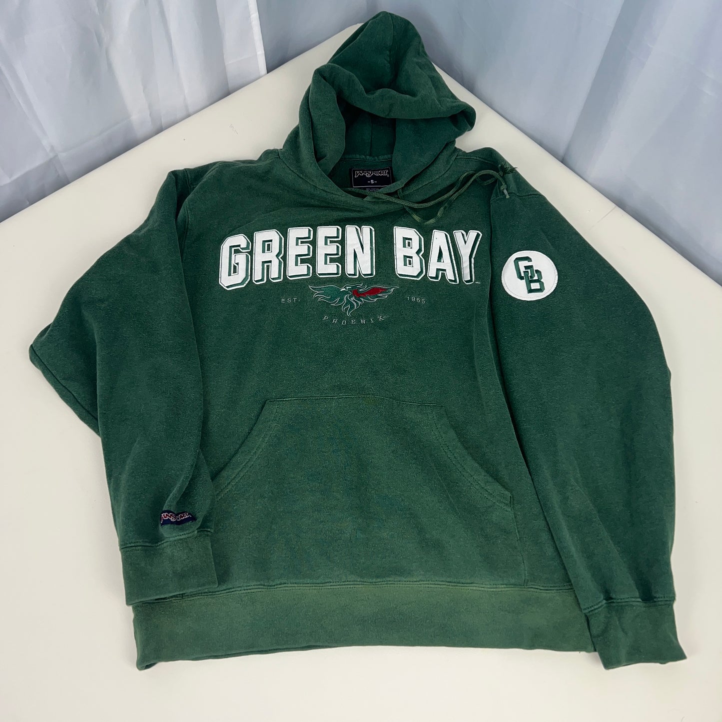 UW Green Bay Phoenix Hoodie - Small - Green