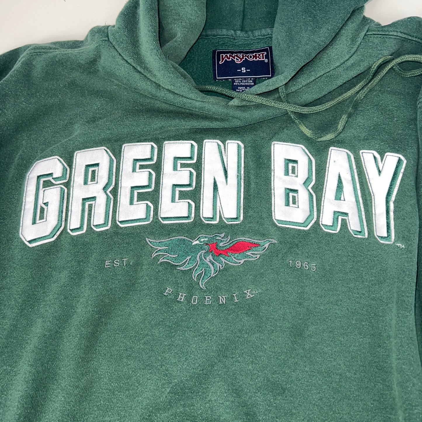 UW Green Bay Phoenix Hoodie - Small - Green