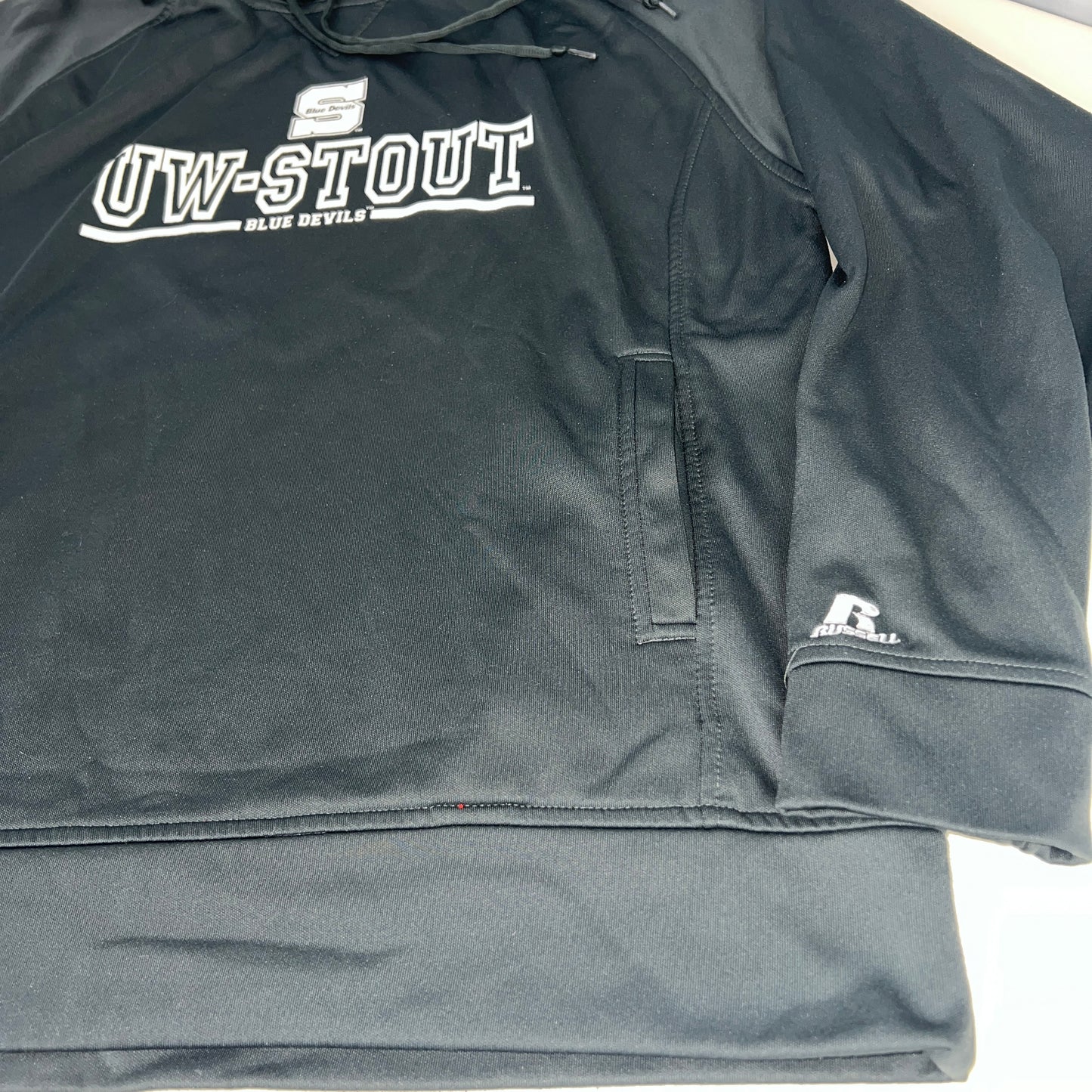 UW Stout Hoodie - Russell Athletic - Large