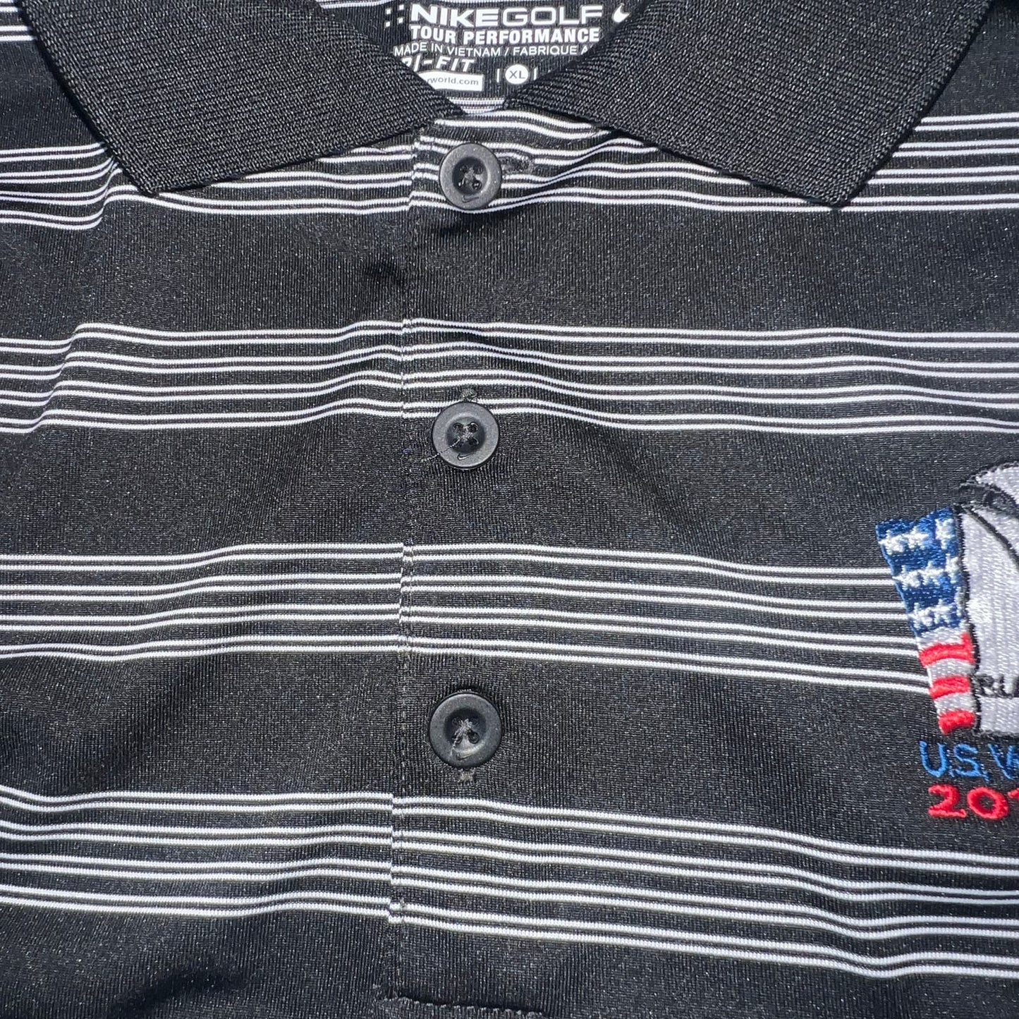 Nike Golf Polo XL Blackwolf Run 2012 US Womens Open Dri Fit