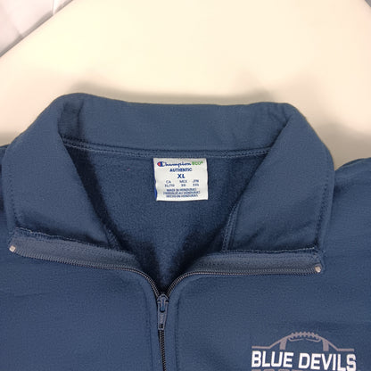 UW Stout Blue Devils Football 1/4 Zip - Champion - X Large