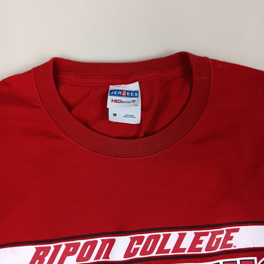 Ripon College Red Hawks T-Shirt - Medium - JerZees