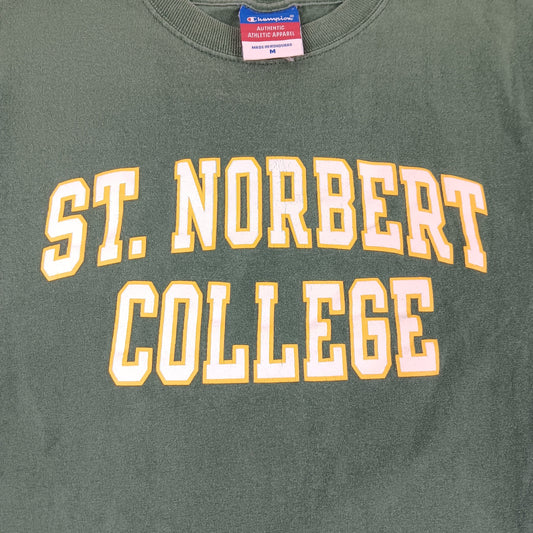 St Norbert College Vintage T-Shirt - Medium - Champion