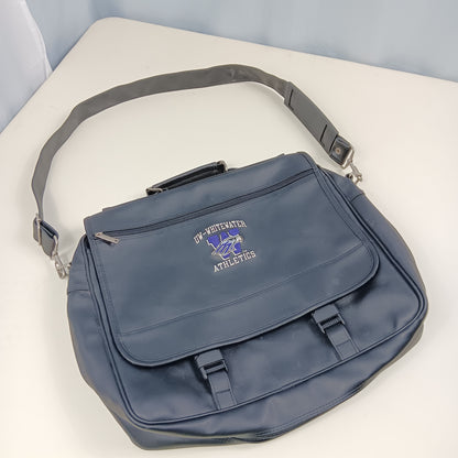 UW Whitewater Vintage Laptop Briefcase with shoulder strap