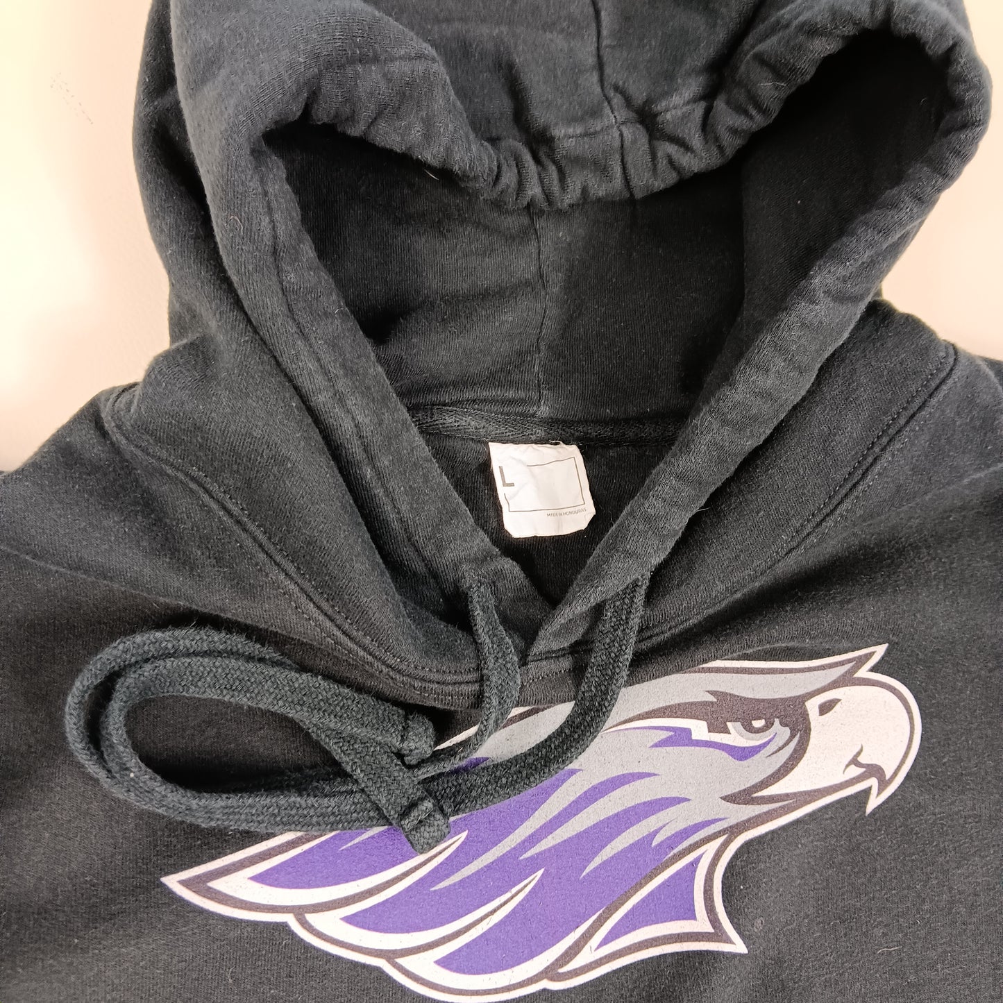 UW Whitewater Hoodie - Big Warhawk Emblem - Medium