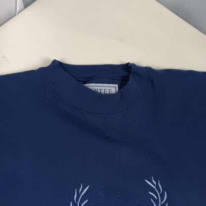 Silver Lake College Vintage Embroidered Sweatshirt - SanTee Heavyweight- Large