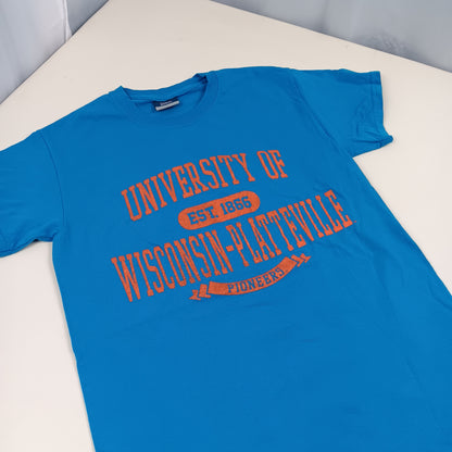 UW Platteville Retro T Shirt - MV Sport - Small