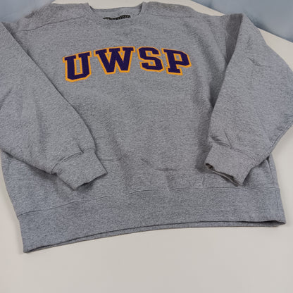 UW Stevens Point Vintage Embroidered Crewneck - Large - Gear for Sport
