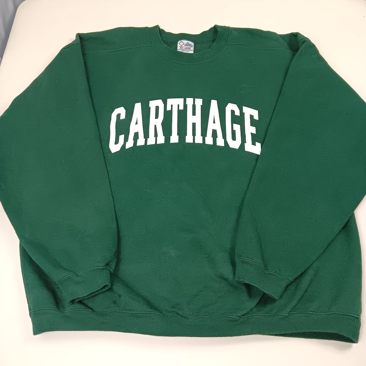 Carthage College Vintage Sweatshirt - XXL - Cotton Exchange