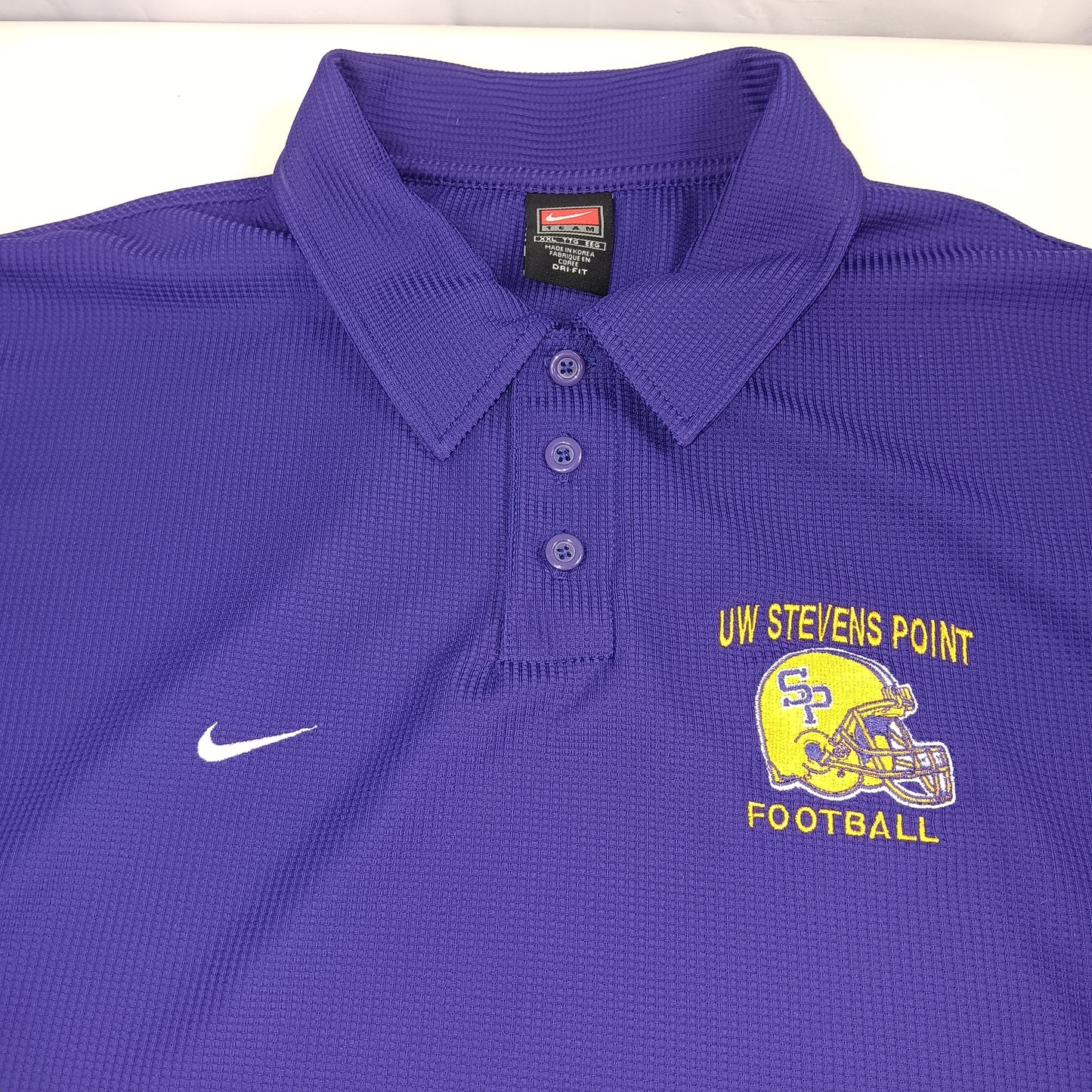 UW Stevens Point Football Vintage Polo - XXL - Nike
