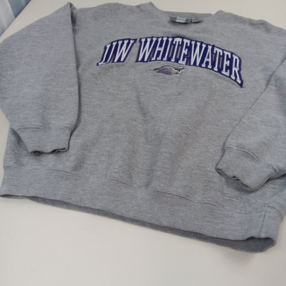 UW Whitewater Retro Embroidered Crewneck - Medium - J*America