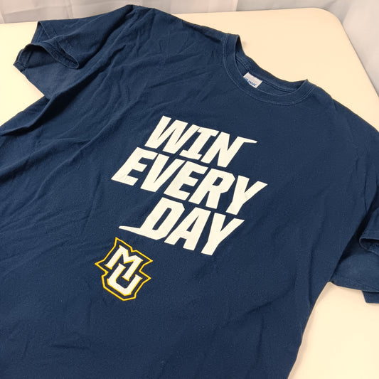 Marquette University "Win Every Day" Shirt - XL - Gildan