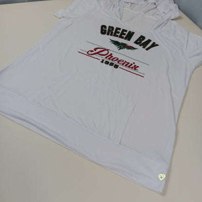 UW Green Bay Phoenix Women's Short Sleeve Hoodie - Small