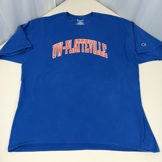 UW Platteville Spellout Tee - XXL - Champion
