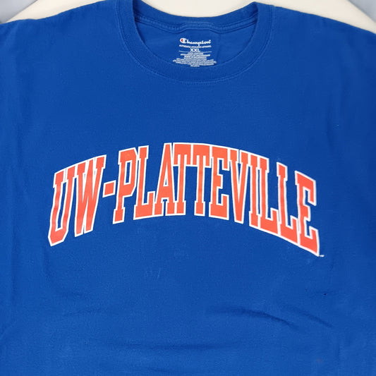 UW Platteville Spellout Tee - XXL - Champion