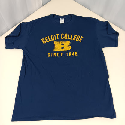 Beloit College Spellout Logo Shirt - Large - Gildan