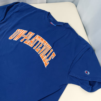 UW Platteville Pioneers Spell Out T Shirt - XL - Champion