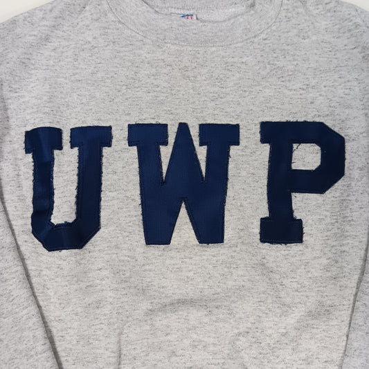 UW Platteville Embroidered Vintage 80's Crewneck - Medium (Small)- Soffe