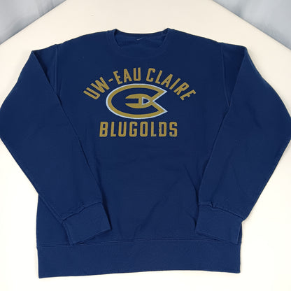 UW Eau Claire Blugolds Logo Crewneck - Small
