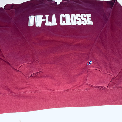 UW LaCrosse Champion Crewneck - Large