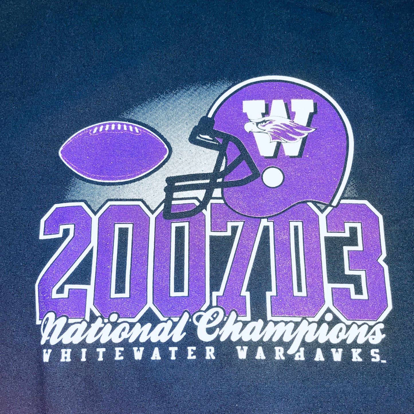 UW Whitewater Warhawks Football Crewneck - X Large - Gildan
