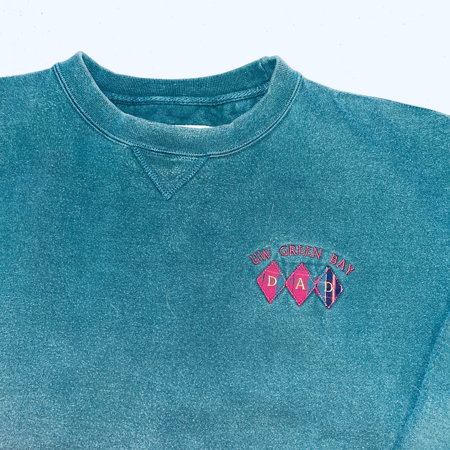 UW Green Bay Vintage "Dad' Crewneck - X Large - Embroidered