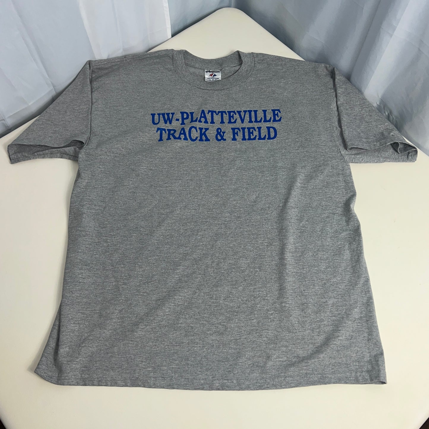 UW Platteville Pioneers Vingtage Track & Field Shirt - X Large - JerZees