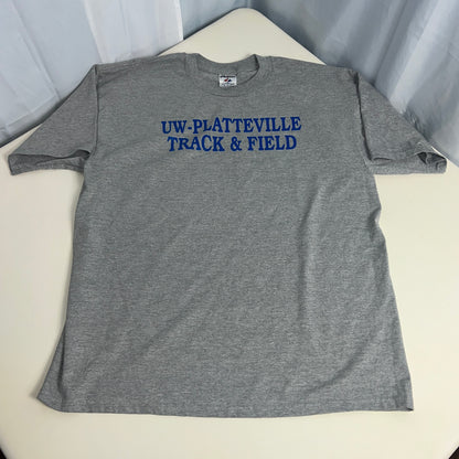 UW Platteville Pioneers Vingtage Track & Field Shirt - X Large - JerZees