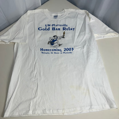 UW Platteville Pioneers Vintage Homecoming T Shirt - X Large - 2003 - Rare
