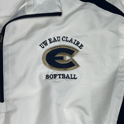 UW Eau Claire Blugolds Softball 1/4 Zip Windbreaker - Medium - X-Grain