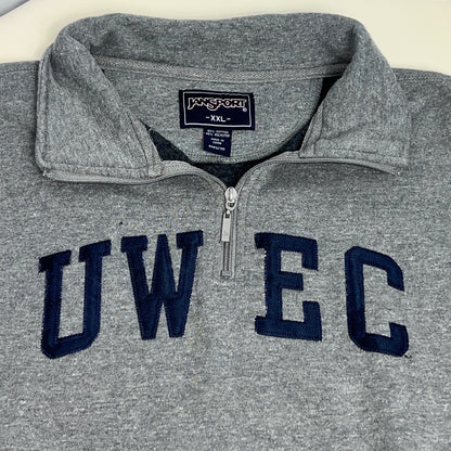 UW Eau Claire Blugolds Embroidered 1/4 Zip - Jansport - XXL