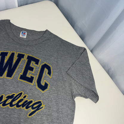 UW Eau Claire Blugolds Vintage Wrestling T-Shirt - Russel Athletic - Large