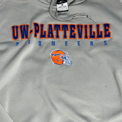 UW Platteville Pioneers Football Hoodie - Nike Therma Fit - Large