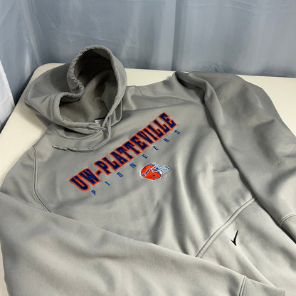 UW Platteville Pioneers Football Hoodie - Nike Therma Fit - Large