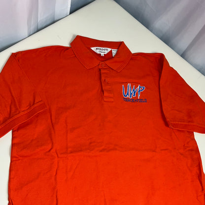UW Platteville Pioneers Vintage Track and Field Polo - Large - NOLOGO
