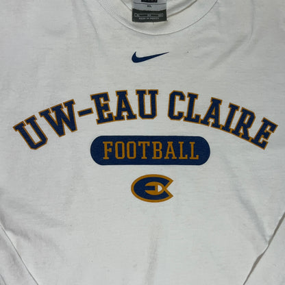 UW Eau Claire Blugolds Vintage Nike Long Sleeve Shirt - Football - X-Large