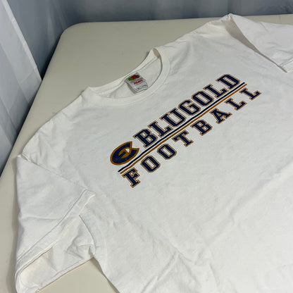 UW Eau Claire Blugolds Vintage Football T-Shirt - X-Large - Fruit of the Loom