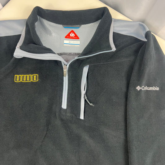 UW Oshkosh Zip Up Sweatshirt - Columbia - X Large - Omni Shield