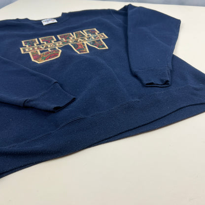 UW River Falls Vintage Embroidered Sweatshirt - Velva Sheen- Medium