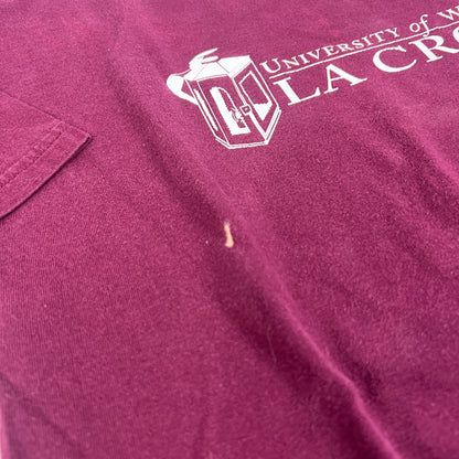 UW LaCrosse Eagles Vintage T-Shirt - Large - Gildan