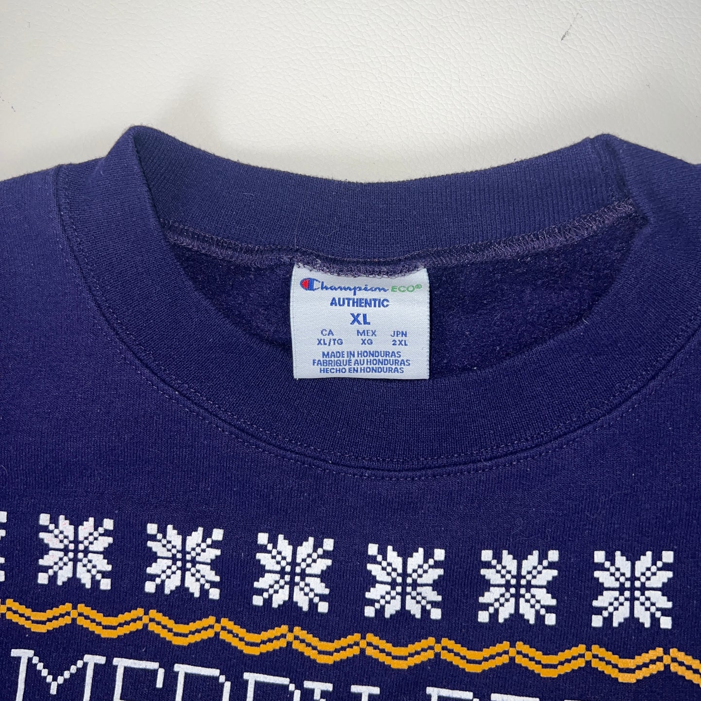 UW Stevens Point Pointers Christmas Crewneck - X-Large - Champion