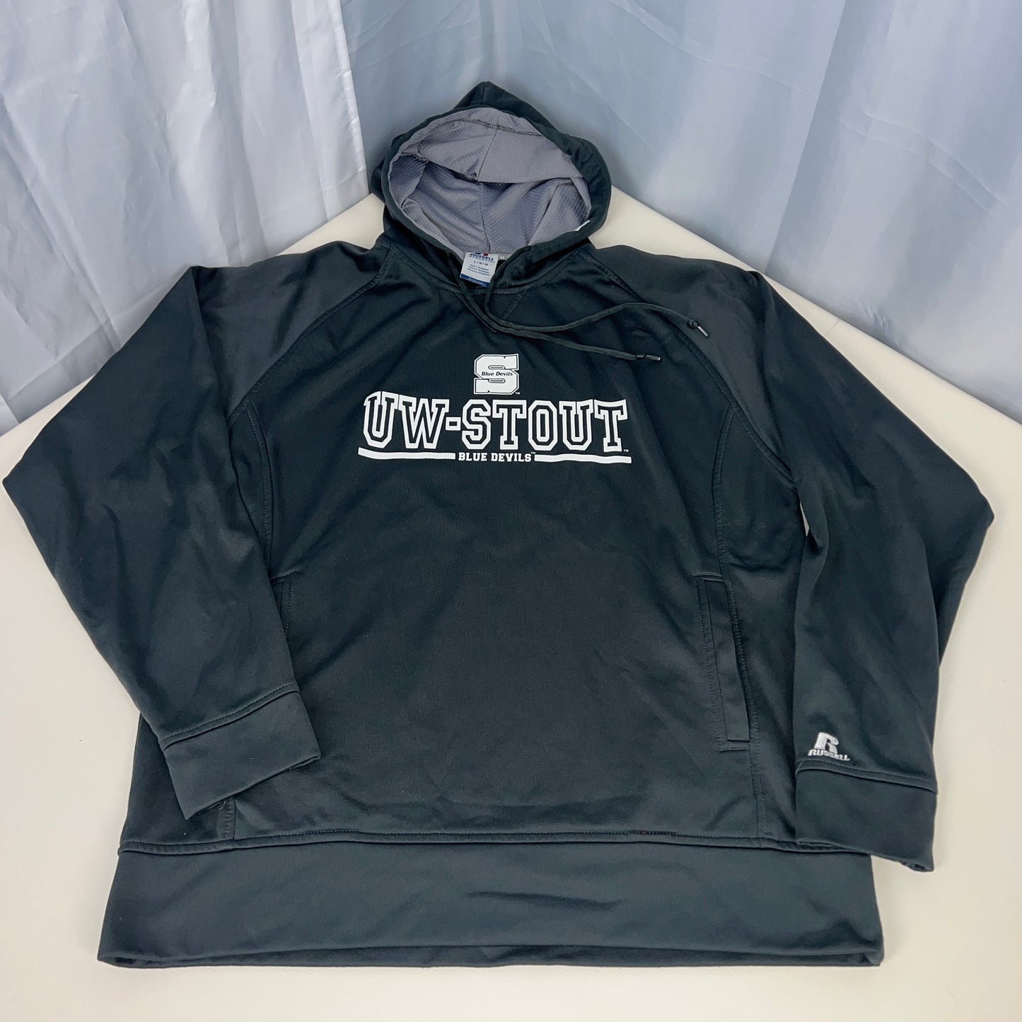 UW Stout Hoodie - Russell Athletic - Large