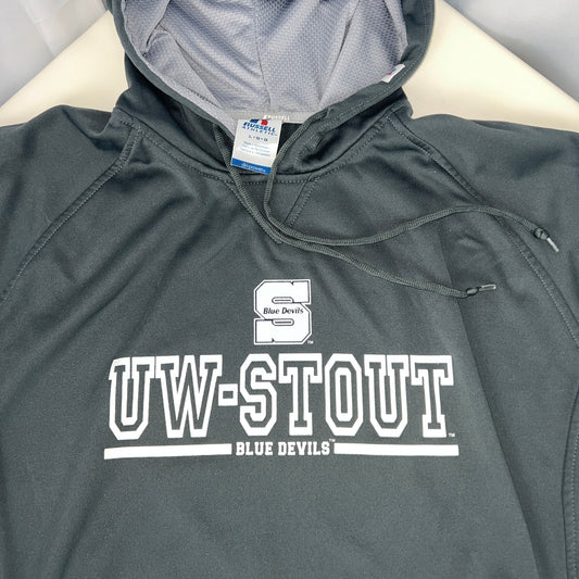 UW Stout Hoodie - Russell Athletic - Large