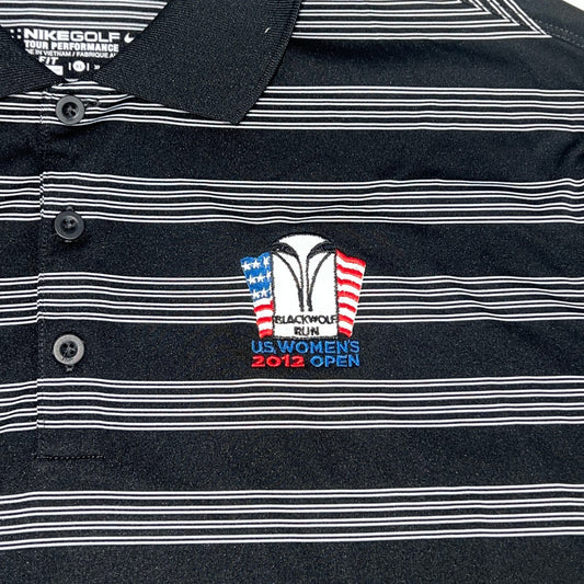 Nike Golf Polo XL Blackwolf Run 2012 US Womens Open Dri Fit
