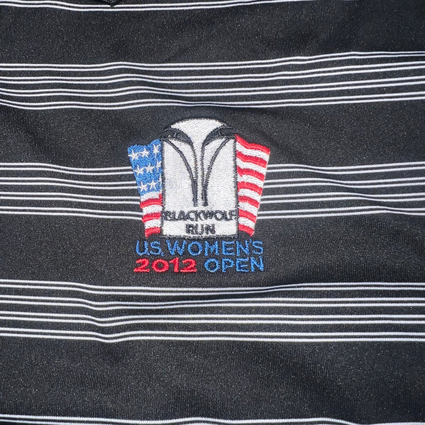 Nike Golf Polo XL Blackwolf Run 2012 US Womens Open Dri Fit